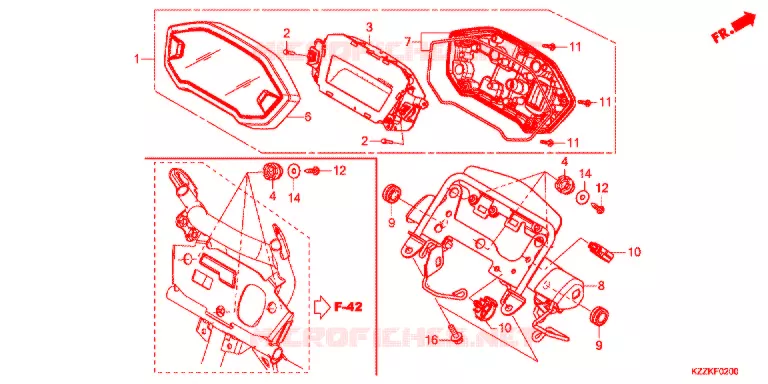 COMPTEUR Honda MOTO 250 CRF 2018  CRF250MH