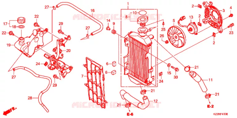 RADIATEUR Honda MOTO 250 CRF 2018  CRF250MH