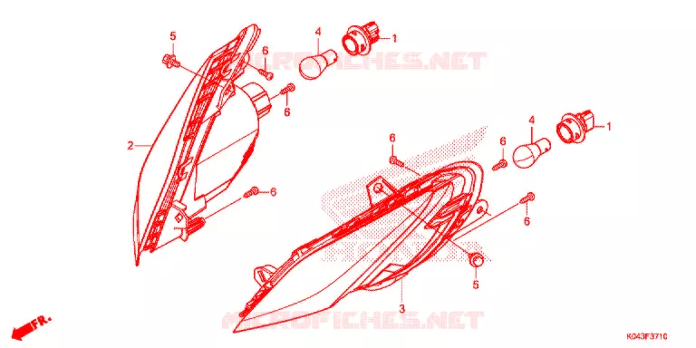 CLIGNOTANT AVANT Honda SCOOTER 300 FORZA 2014  NSS300AD