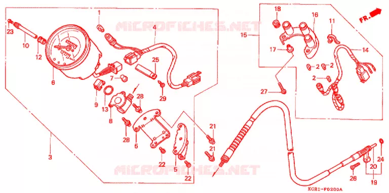 COMPTEUR Honda MOTO 250 MAGNA 2007  VT250C7