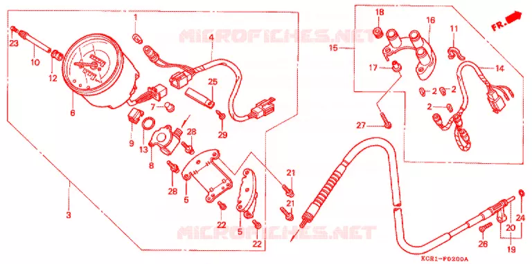 COMPTEUR Honda MOTO 250 MAGNA 1994  VT250CR