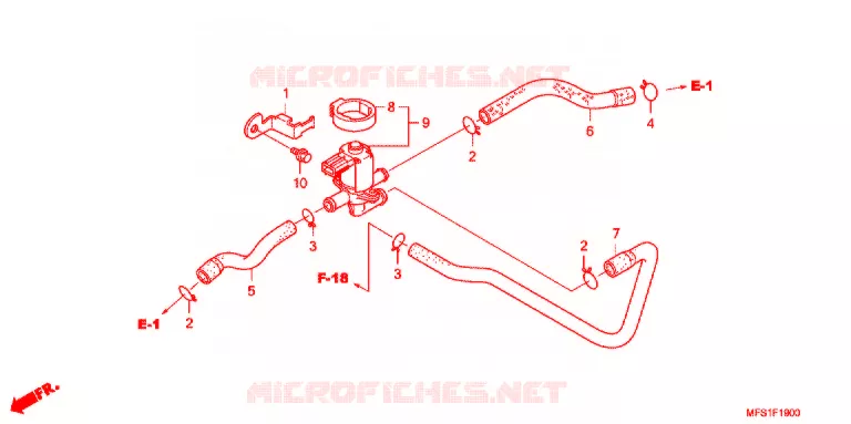 SYSTÈME DE RECYCLAGE DES GAZ Honda MOTO 400 SHADOW 2014  VT400C29