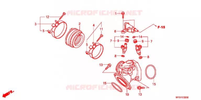 COLLECTEUR D'ADMISSION Honda MOTO 400 SHADOW 2013  VT400C2F9