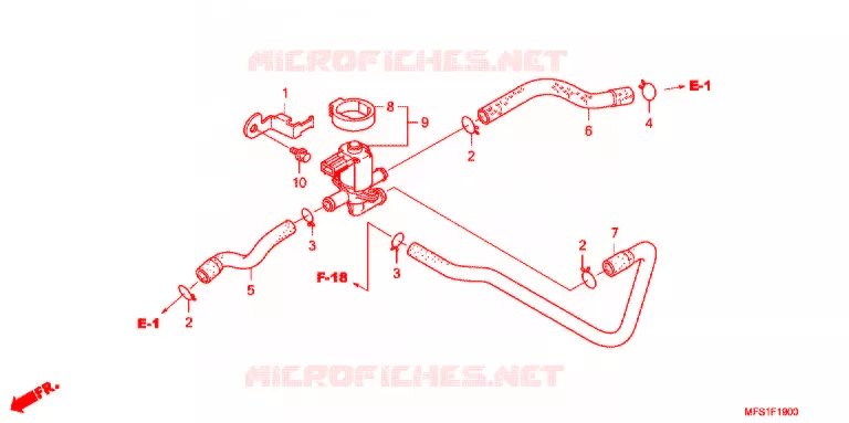 SYSTÈME DE RECYCLAGE DES GAZ Honda MOTO 400 SHADOW 2013  VT400C2F9