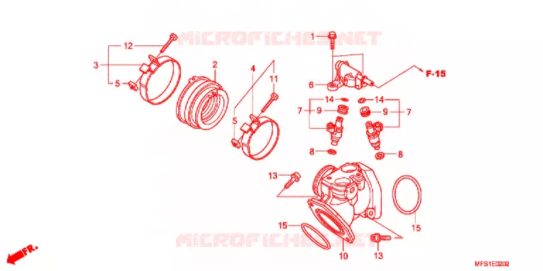 COLLECTEUR D'ADMISSION Honda MOTO 400 SHADOW 2012  VT400C9