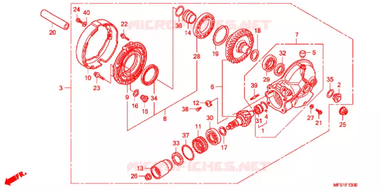 COUPLE CONIQUE Honda MOTO 400 SHADOW 2012  VT400C9