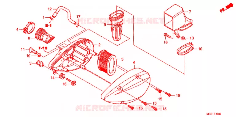 FILTRE A AIR Honda MOTO 400 SHADOW 2012  VT400C9