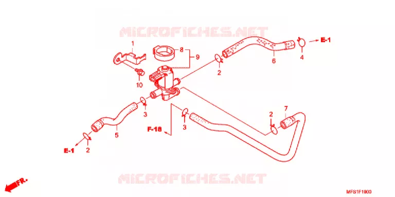 SYSTÈME DE RECYCLAGE DES GAZ Honda MOTO 400 SHADOW 2013  VT400C9