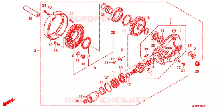 COUPLE CONIQUE Honda MOTO 400 SHADOW 2011  VT400CA9