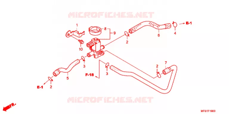SYSTÈME DE RECYCLAGE DES GAZ Honda MOTO 400 SHADOW 2014  VT400CA9