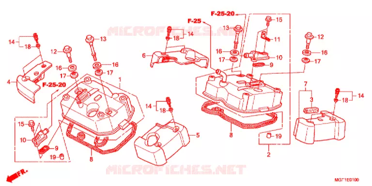 COUVRE CULASSE Honda MOTO 400 VT 2013  VT400SB