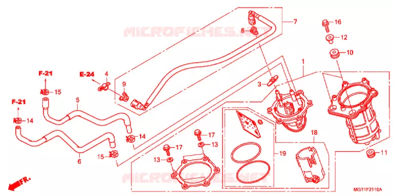 POMPE A ESSENCE Honda MOTO 400 VT 2011  VT400SB