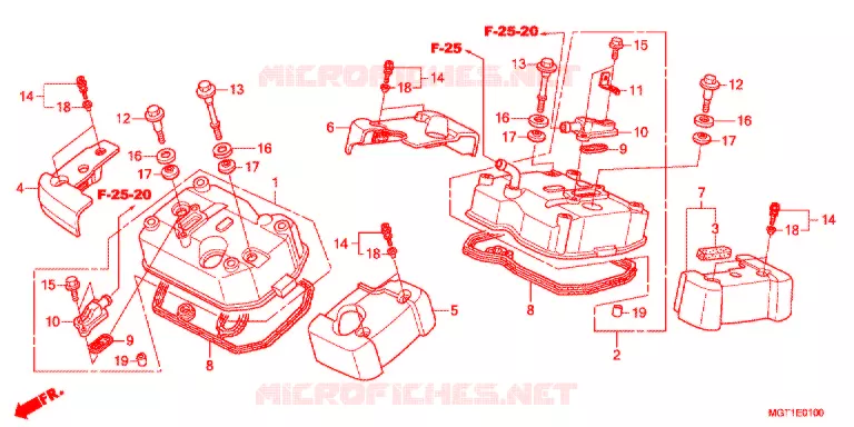 COUVRE CULASSE Honda MOTO 400 VT 2012  VT400SB