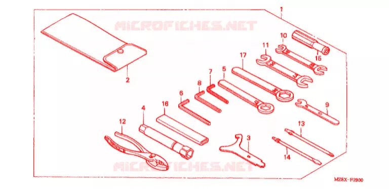 OUTIL Honda MOTO 600 SHADOW 2002  VT600C2