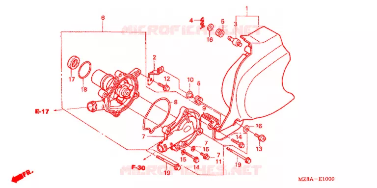 ALTERNATEUR Honda MOTO 600 SHADOW 2004  VT600C4