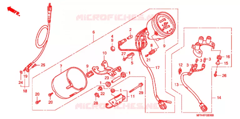 COMPTEUR DE VITESSE Honda MOTO 600 SHADOW 2006  VT600C6