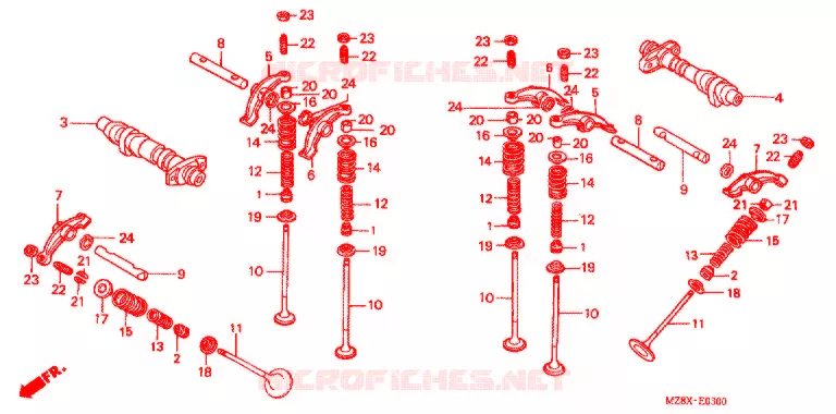 ARBRE A CAMES Honda MOTO 600 SHADOW 2001  VT600CD1