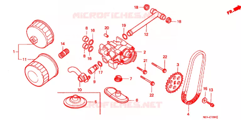POMPE A HUILE Honda MOTO 600 SHADOW 1993  VT600CP