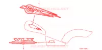 T (1) pour Honda VLX SHADOW 600 de 1999