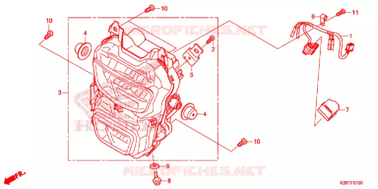 PHARE Honda MOTO 125 GROM 2018  MSX125G