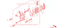 ETRIER DE FREIN AVANT pour Honda CBR 150 M ORANGE de 2004