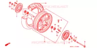 ROUE ARRIERE pour Honda NSR 50 de 2001