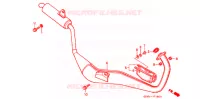 SILENCIEUX D'ECHAPPEMENT (NSR50) pour Honda NSR 50 de 2001