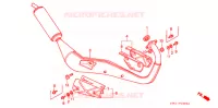 SILENCIEUX D'ECHAPPEMENT (1) pour Honda NSR 80 de 1988