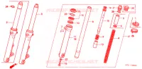 FOURCHE pour Honda NSR 80 de 1989