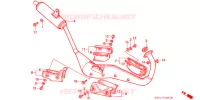 SILENCIEUX D'ECHAPPEMENT (2) pour Honda NSR 80 de 1989