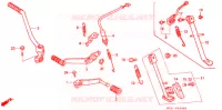PEDALE   BEQUILLE (1) pour Honda NSR 80 de 1994