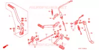 PEDALE   BEQUILLE (2) pour Honda NSR 80 de 1996