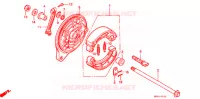 FLASQUE   MACHOIRES DE FREIN ARRIERE pour Honda SHADOW VT 750 CLASSIC EDITION de 1999
