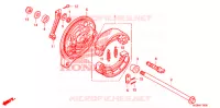 FLASQUE   MACHOIRES DE FREIN ARRIERE pour Honda SHADOW VT 750 RS de 2010