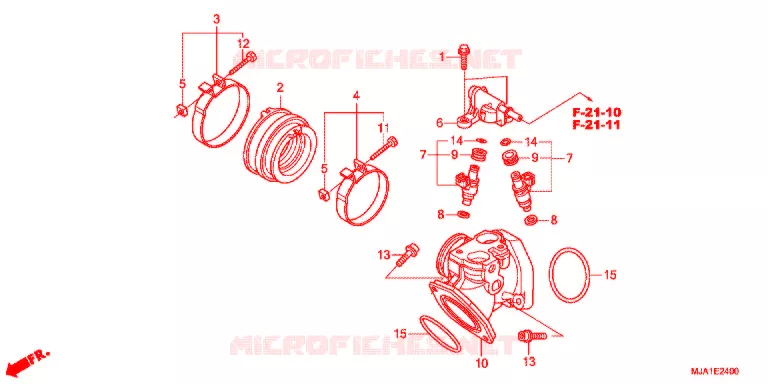 COLLECTEUR D'ADMISSION Honda MOTO 750 VT 2012  VT750SC