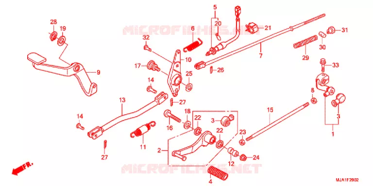 PEDALE (VT750S) Honda MOTO 750 VT 2013  VT750SC