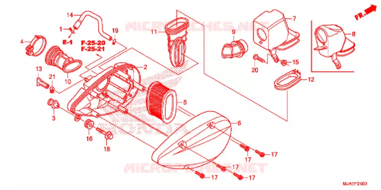 FILTRE A AIR Honda MOTO 750 SHADOW 2016  VT750CSG