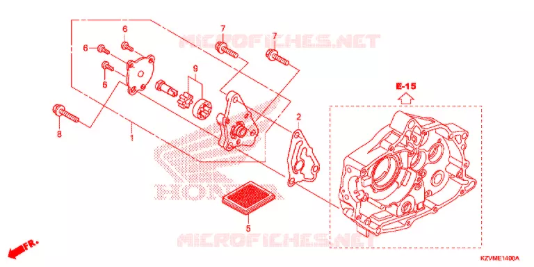 POMPE A HUILE Honda MOTO 110 EX5 2017  NBC110KDFH