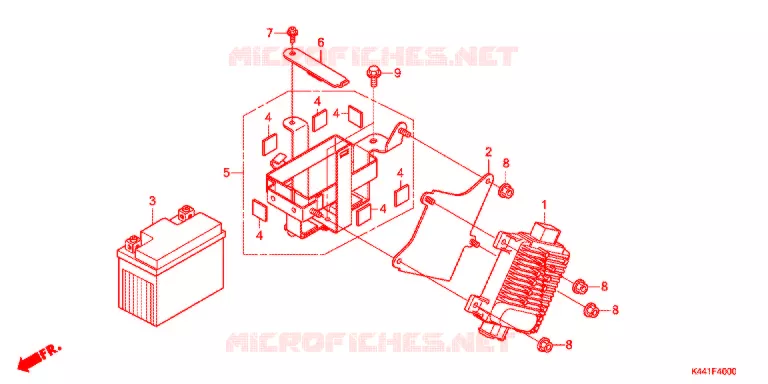 BATTERIE - BOITIER CDI Honda SCOOTER 110 DIO 2017  NSC110CBFH