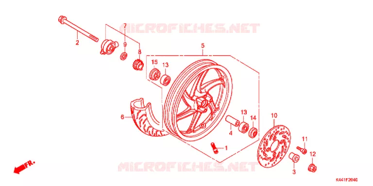 ROUE AVANT Honda SCOOTER 110 DIO 2017  NSC110CBFH