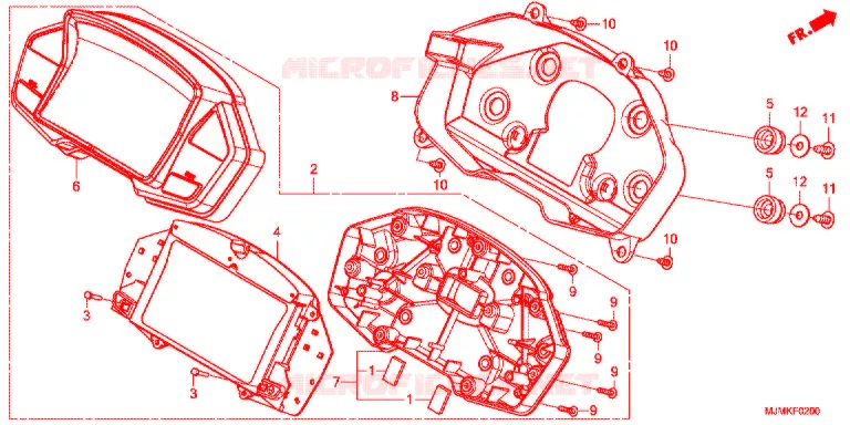 COMPTEUR Honda MOTO 800 CROSSRUNNER 2017  VFR800XH_J