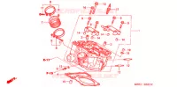 CULASSE DE CYLINDRE ARRIERE pour Honda VTR 1000 FIRE STORM de 2001