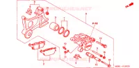 ETRIER DE FREIN ARRIERE pour Honda VTR 1000 FIRE STORM de 2001