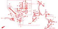 MAITRE CYLINDRE DE FREIN AVANT ('98 '04) pour Honda VTR 1000 SUPER HAWK de 2002