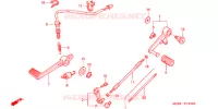 PEDALE pour Honda VTR 1000 SUPER HAWK de 2002