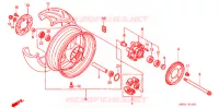 ROUE ARRIERE pour Honda VTR 1000 FIRE STORM de 2002