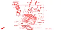 CULASSE DE CYLINDRE ARRIERE pour Honda VTR 1000 FIRE STORM BLACK de 2004