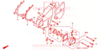 COUVERCLE GAUCHE pour Honda VTR 1000 FIRE STORM de 1997