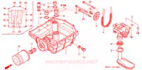 POMPE A HUILE pour Honda VTR 1000 FIRE STORM de 1997