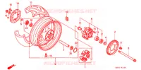 ROUE ARRIERE pour Honda VTR 1000 FIRE STORM de 1997